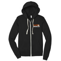 Cal Grizzlies Embroidered  - Unisex Triblend Sponge Fleece Full Zip Hoodie Thumbnail
